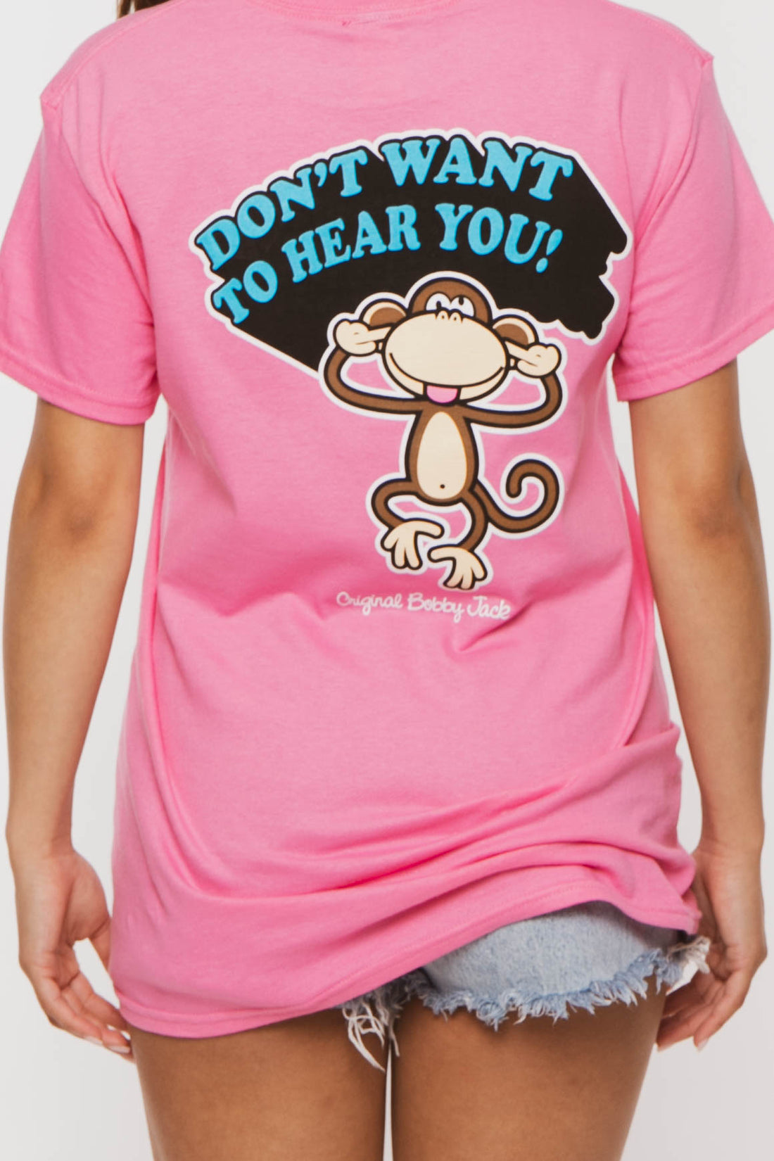 Can't Hear You - Bobby Jack Boyfriend Rhinestone T-Shirt -Pink — image 11