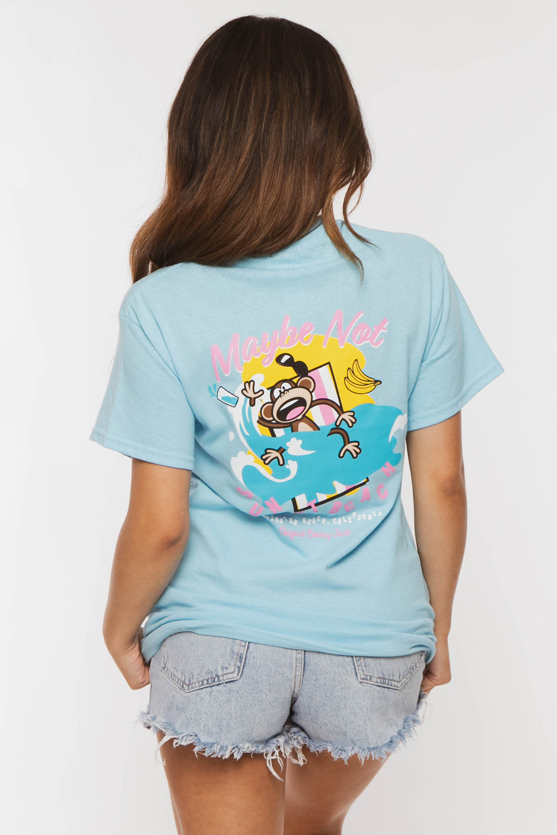 Just Vibin - Bobby Jack Boyfriend Rhinestone T-Shirt -Blue — image 10