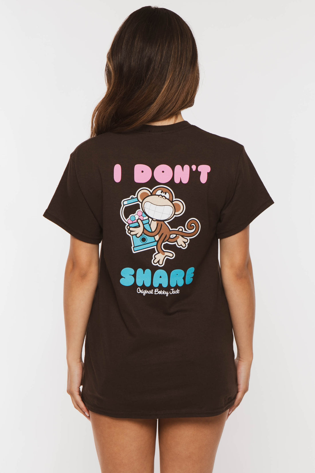 Candy Shop - Bobby Jack Boyfriend Rhinestone T-Shirt -Brown — image 7
