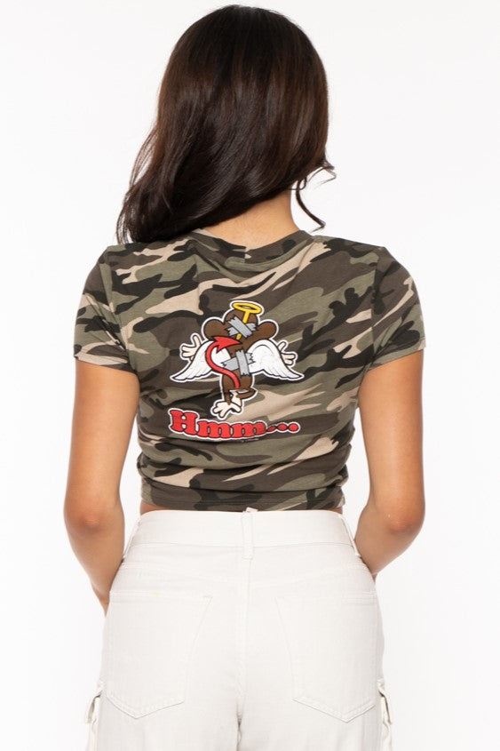 Angelic - Bobby Jack Crop Top - Camo — image 5