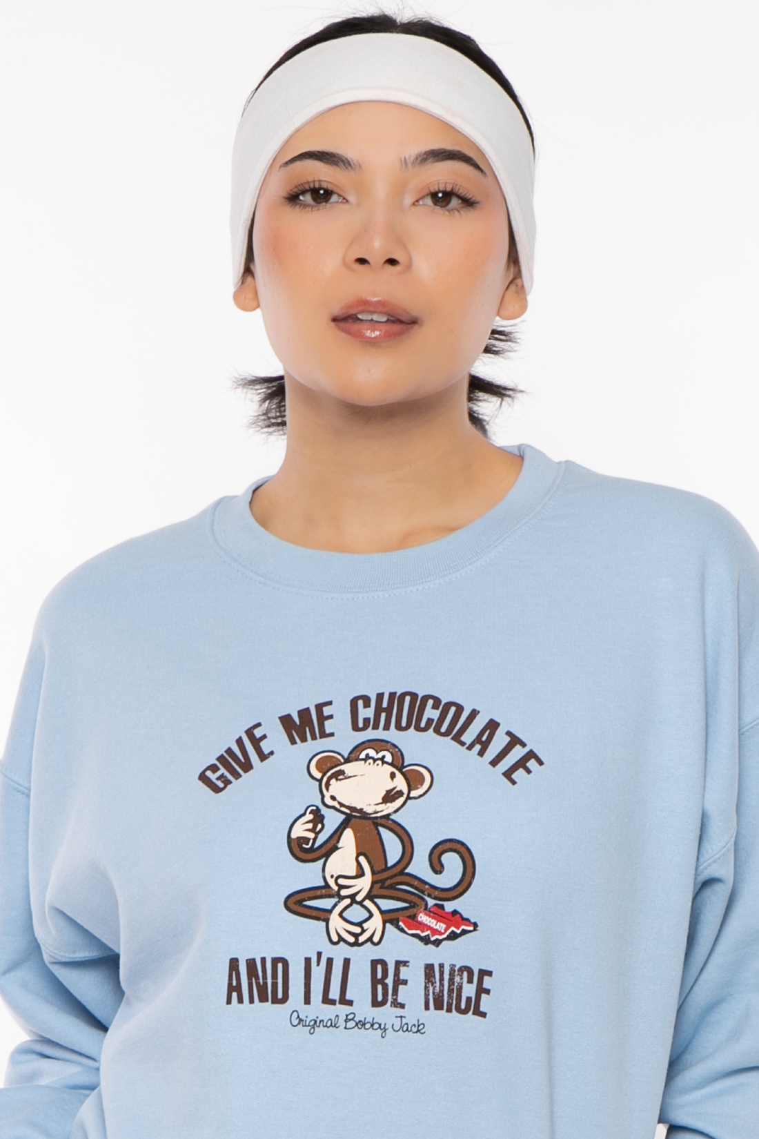 Give Me Chocolate - Bobby Jack Crew Sweatshirt - Blue — image 6