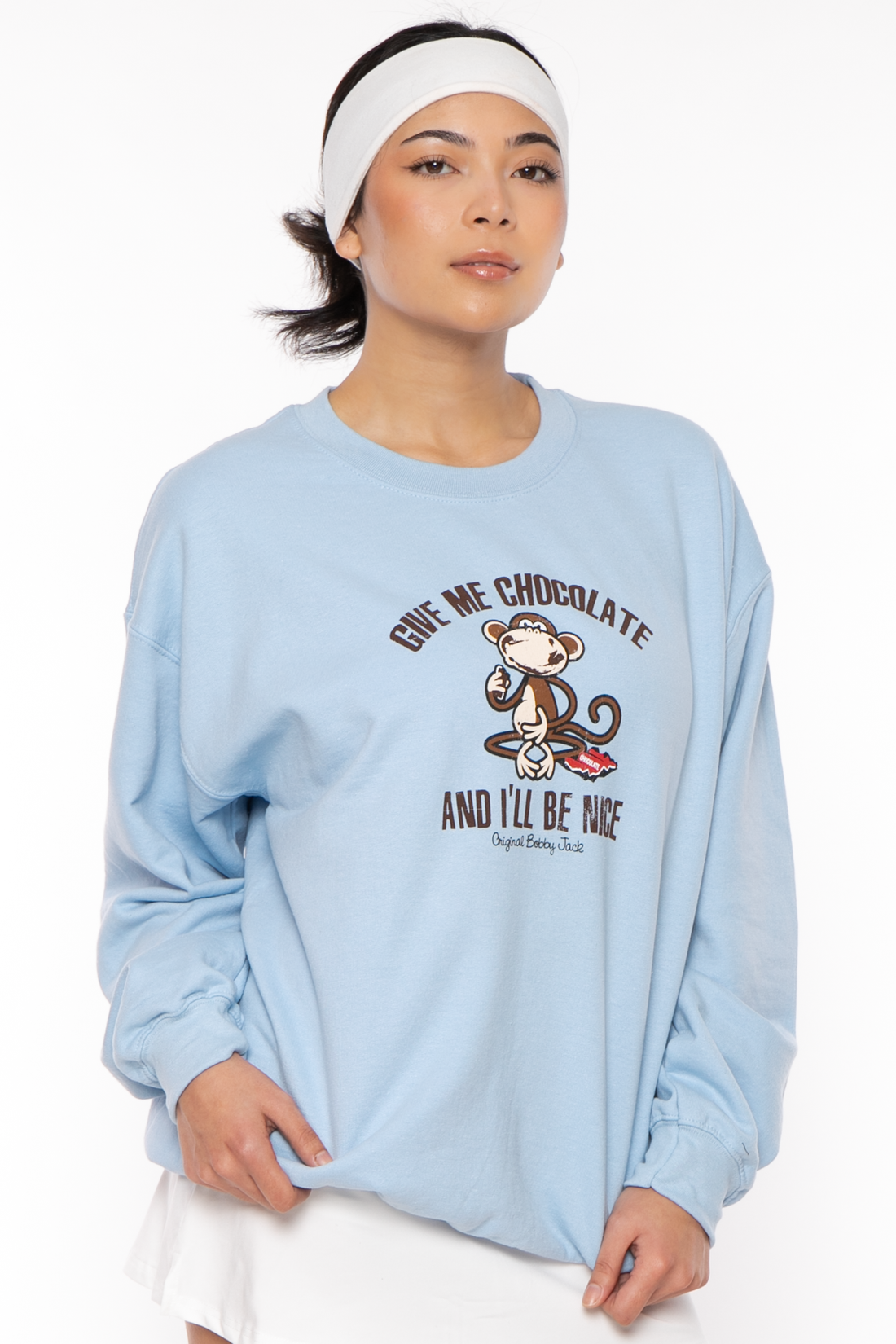 Give Me Chocolate - Bobby Jack Crew Sweatshirt - Blue — image 5