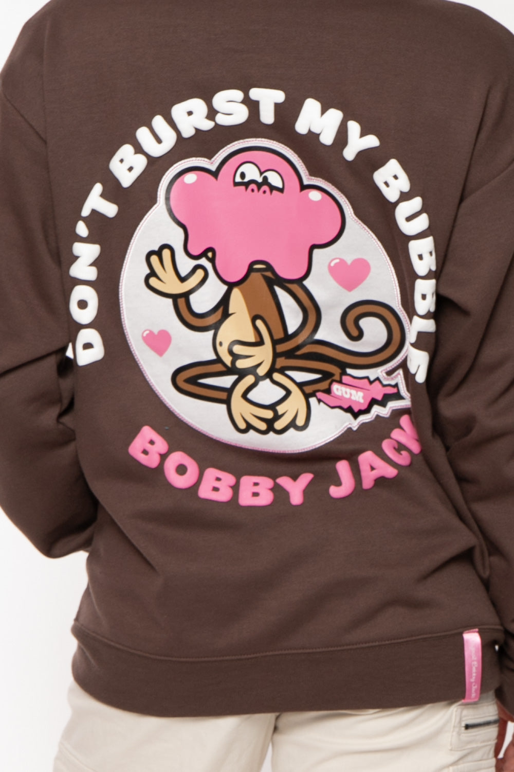 Don't Burst - Bobby Jack Oversized Premium Zip Hoodie - Brown — image 12