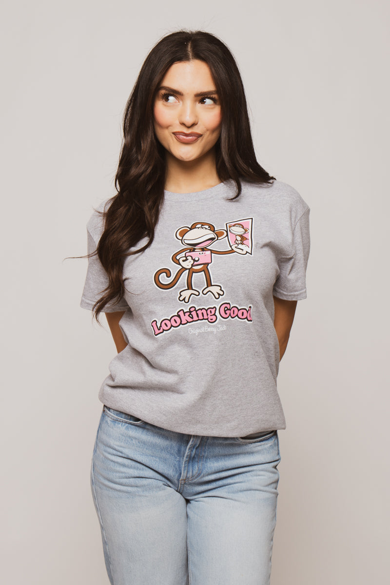 Looking Good - Bobby Jack Unisex T-Shirt - Heather Grey — image 5