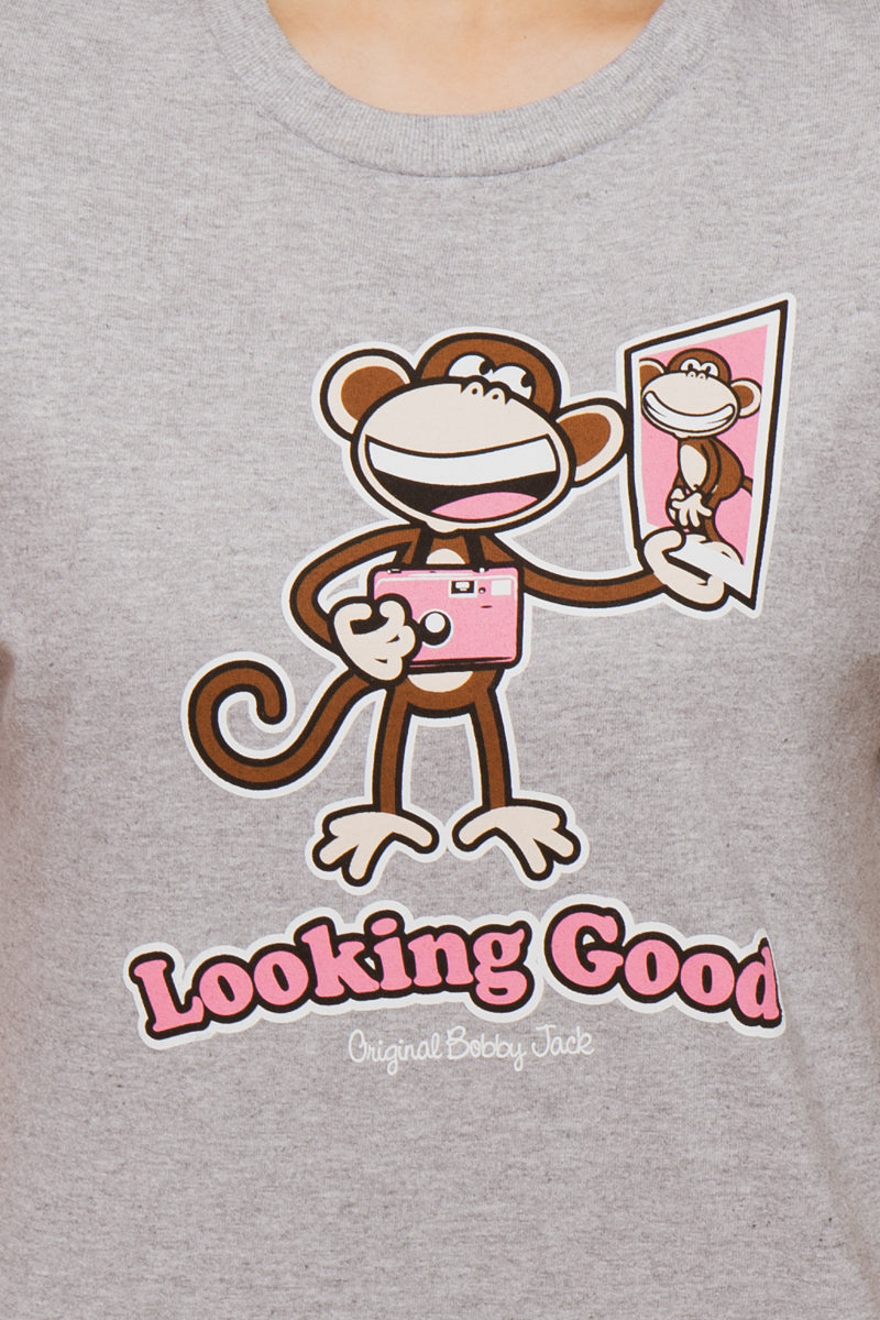 Looking Good - Bobby Jack Unisex T-Shirt - Heather Grey — image 3
