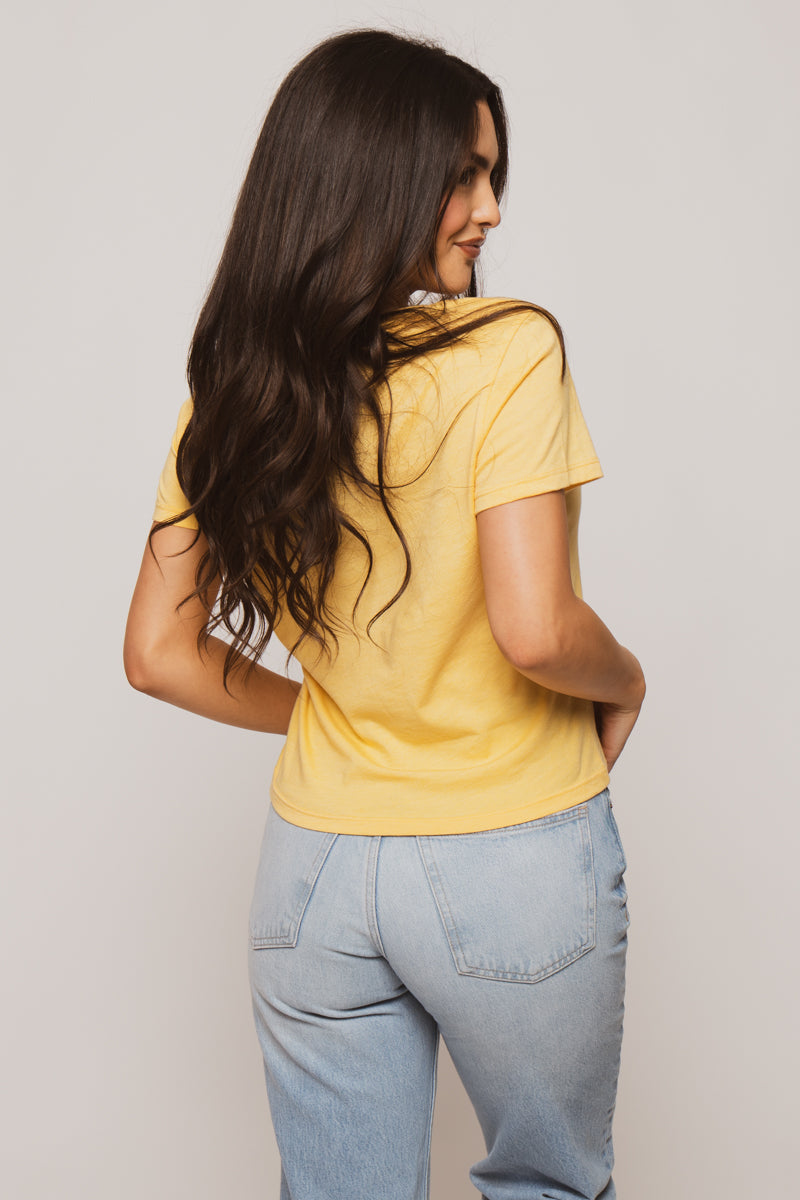I'm Cute- Bobby Jack Girlfriend Shirt - Yellow — image 5