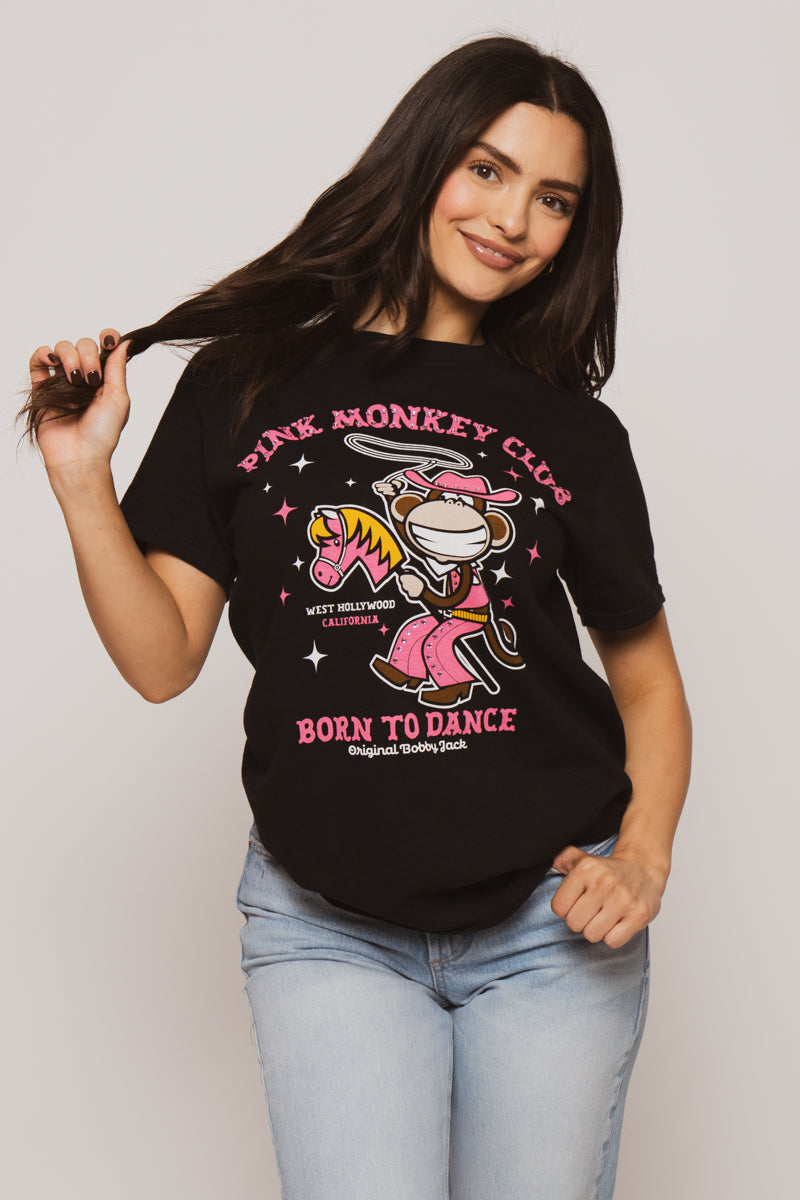 The Club - Bobby Jack Rhinestone Unisex T-Shirt - Black — image 4