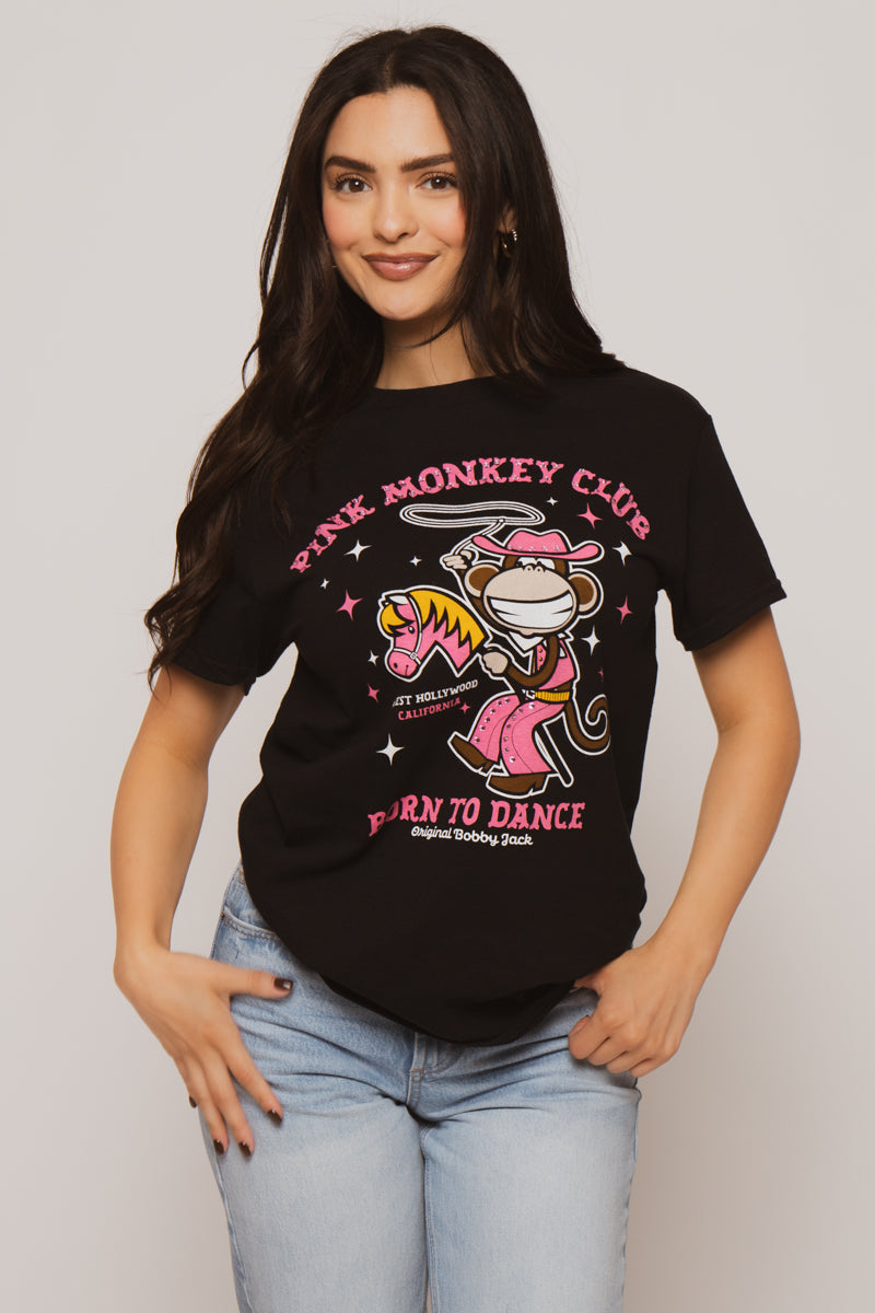 The Club - Bobby Jack Rhinestone Unisex T-Shirt - Black — image 2