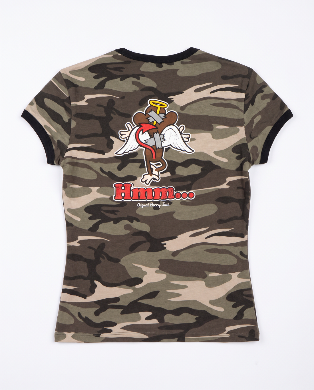 Angelic - Bobby Jack Ringer Top (Front + Back Print) - Camo — image 8