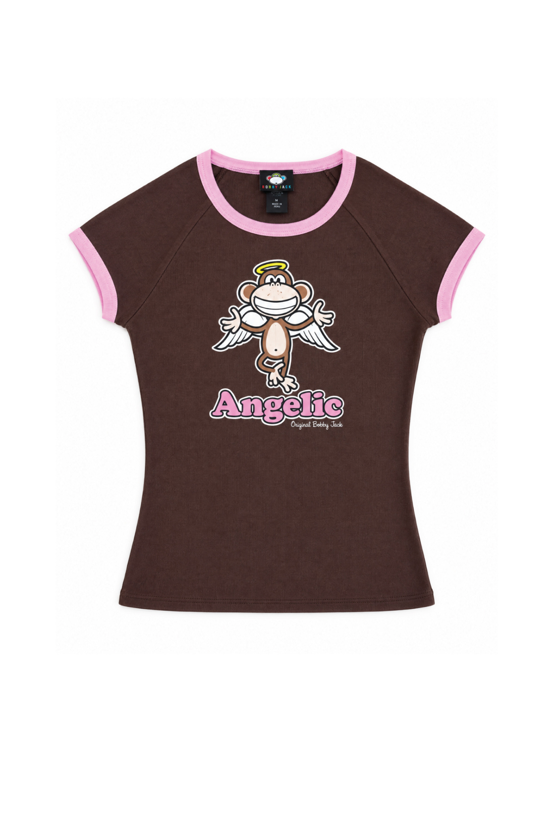 Angelic - Bobby Jack RaglanTop (Front + Back Print) - Brown — image 1