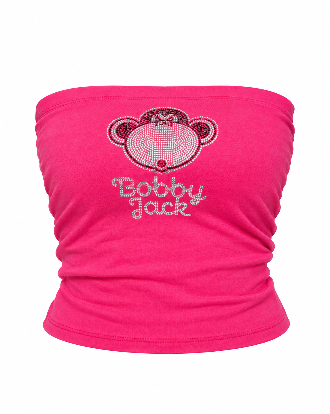 BJ Logo - Bobby Jack Rhinestone Tube Top - Fuchsia — image 1
