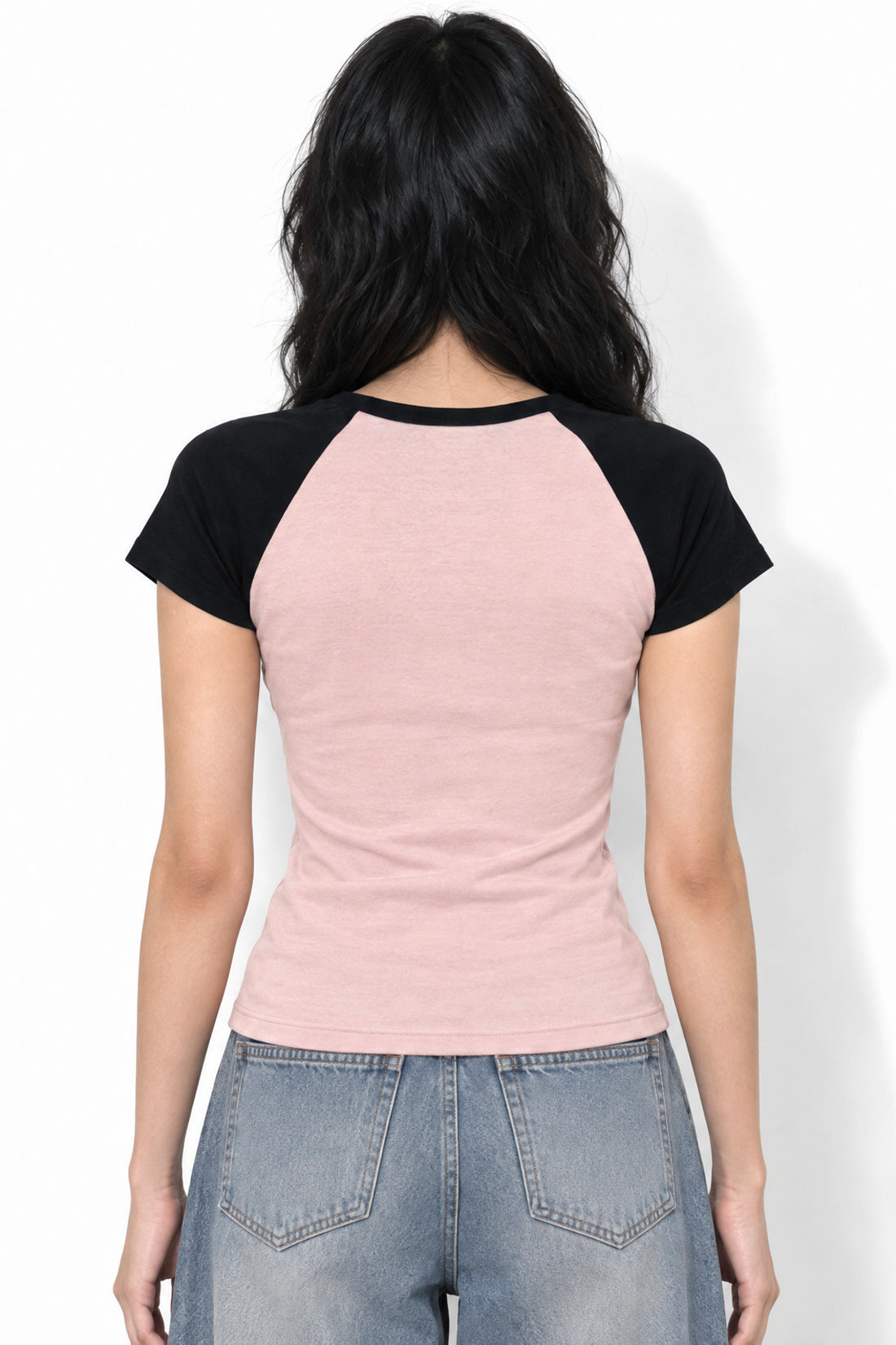 Angel Devil - Bobby Jack Raglan Top - Pink — image 5