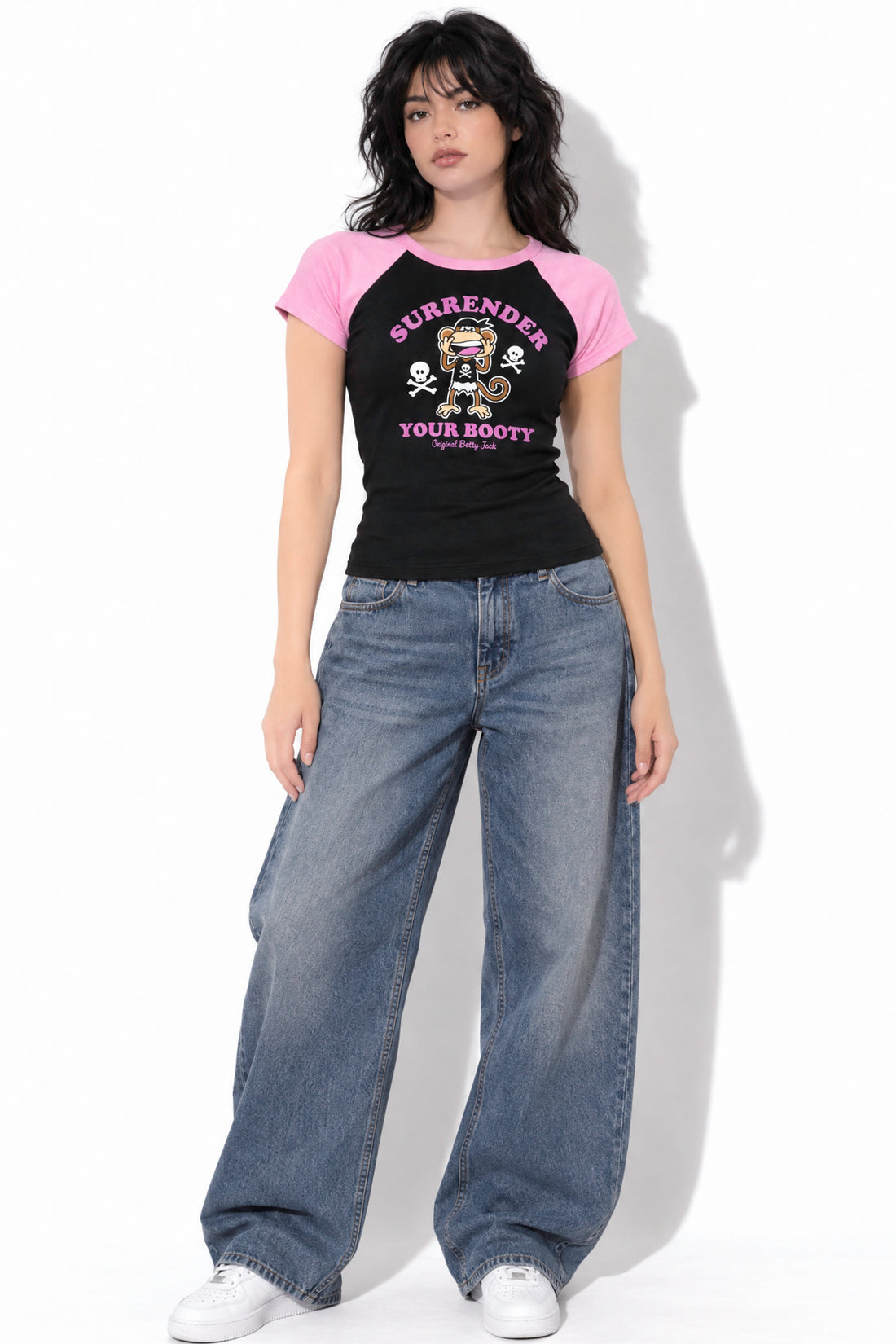 Surrender - Bobby Jack Raglan Top - Black — image 3