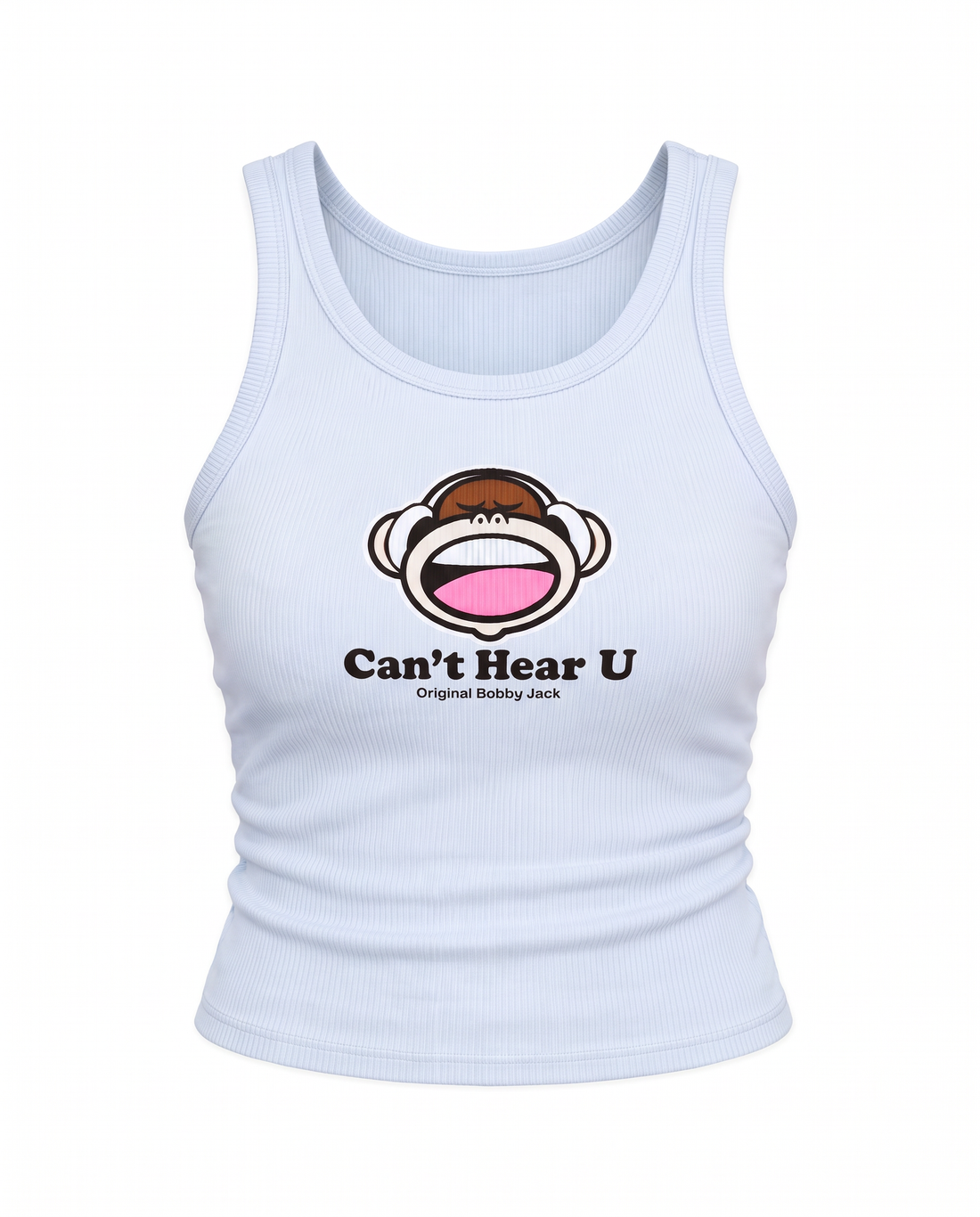 Can't Hear U- Bobby Jack Tank Top - Blue — image 1