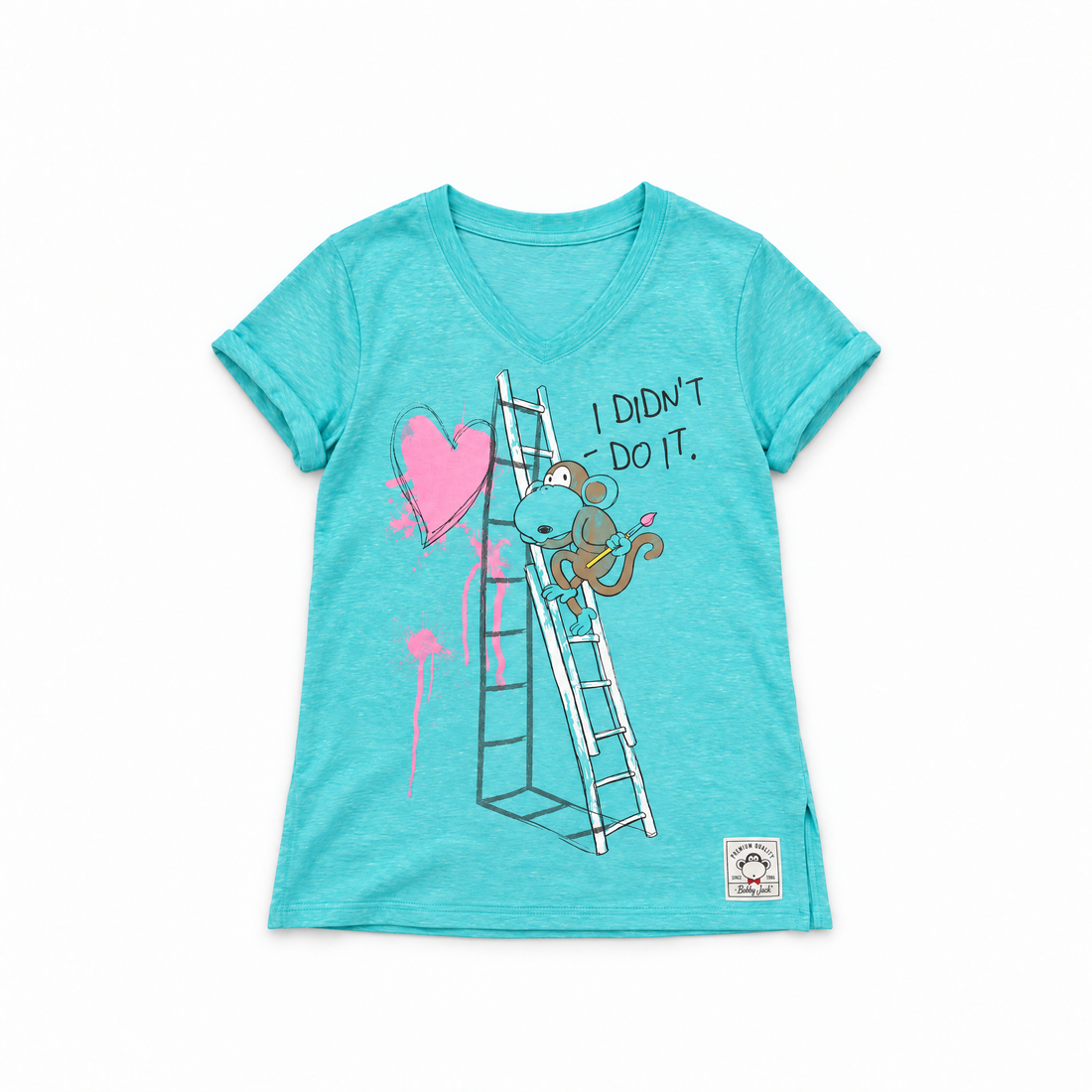 I Didn't Do It | Dolman Top -Aqua — image 1
