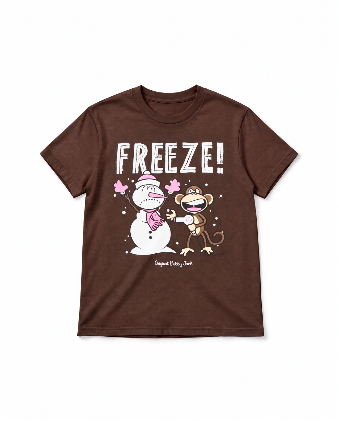 Freeze- Bobby Jack Holiday Boyfriend T-Shirt - Brown — image 1