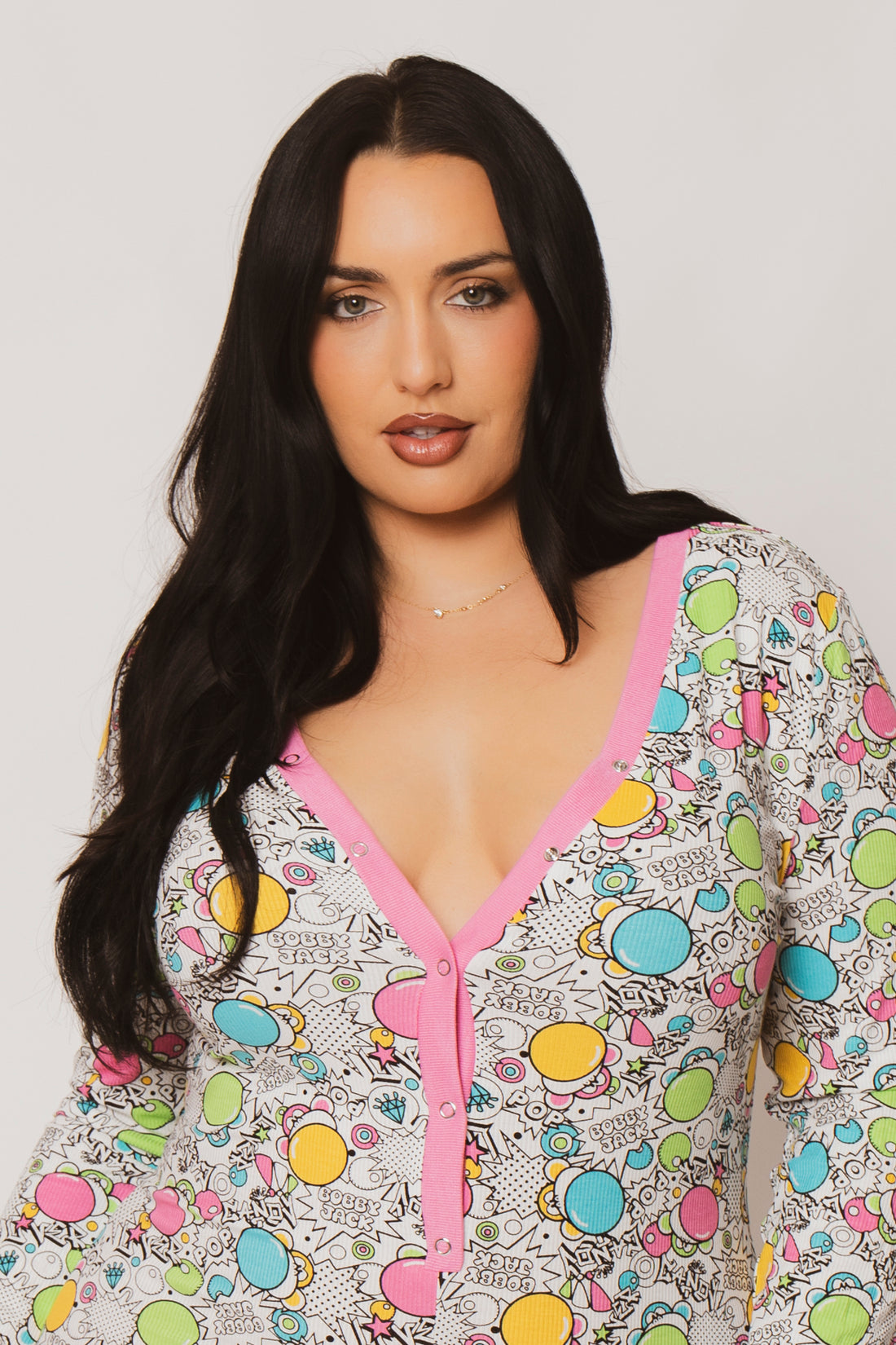 Pop Art - Bobby Jack Pajama Onesie - White — image 6