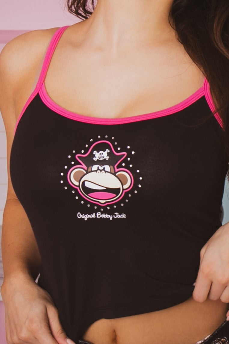 Surrender - Bobby Jack Cami Pajama Tank - Black — image 4