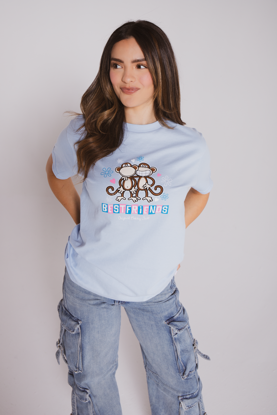 Best Friends - Bobby Jack Boyfriend T-Shirt -Blue — image 3