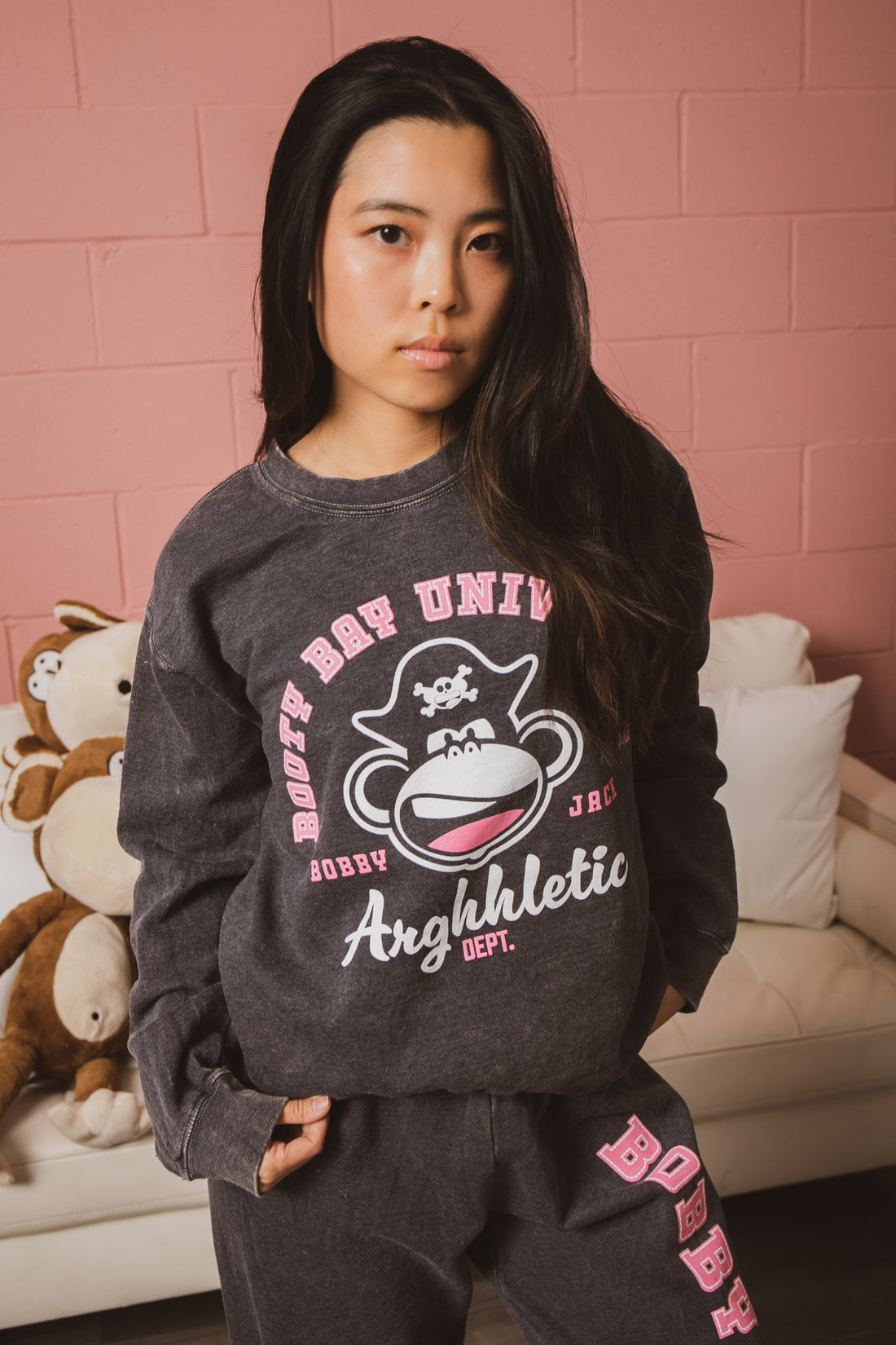 Booty Bay - Bobby Jack Vintage Sweatshirt - Black — image 5