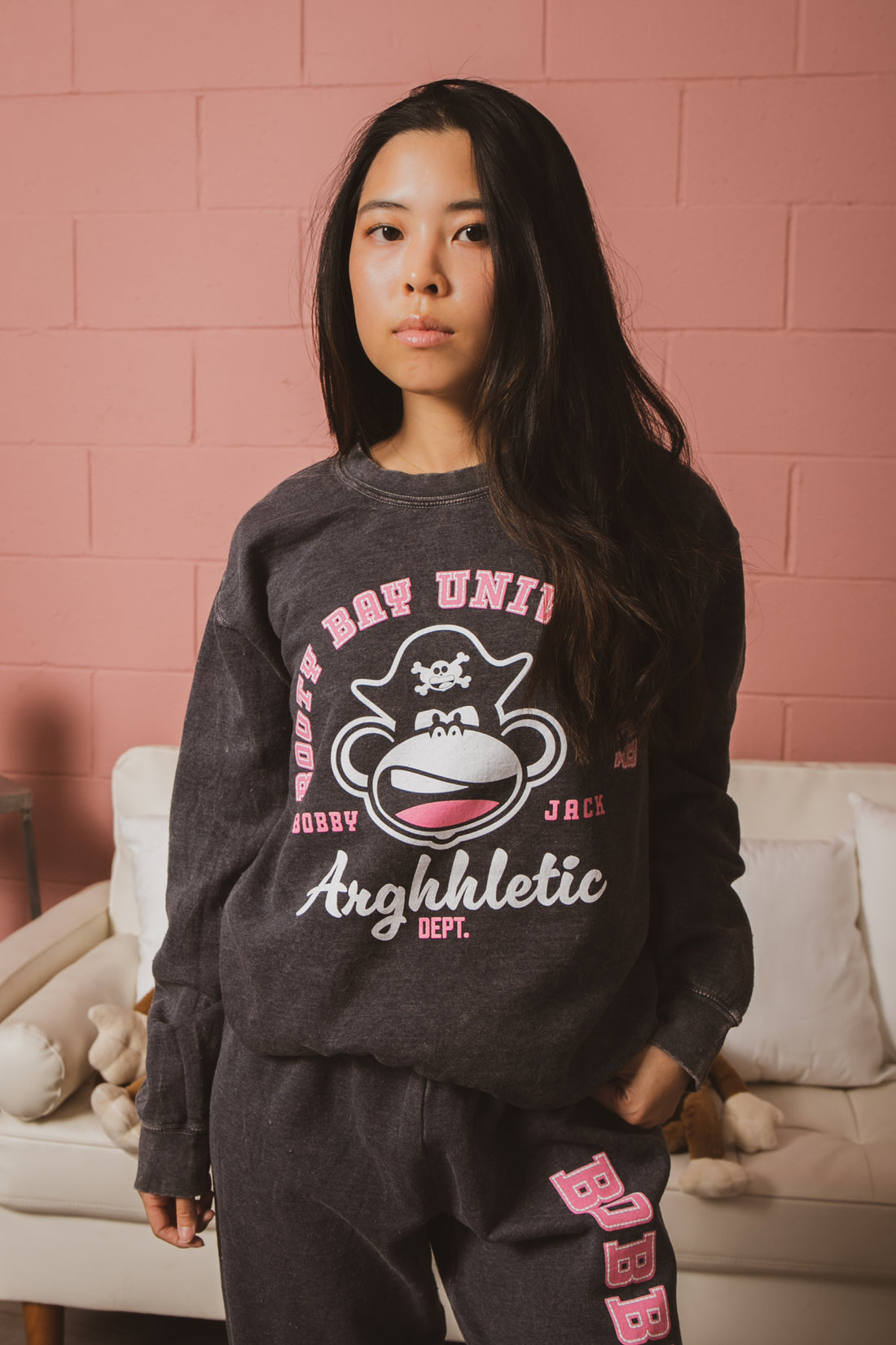 Booty Bay - Bobby Jack Vintage Sweatshirt - Black — image 2