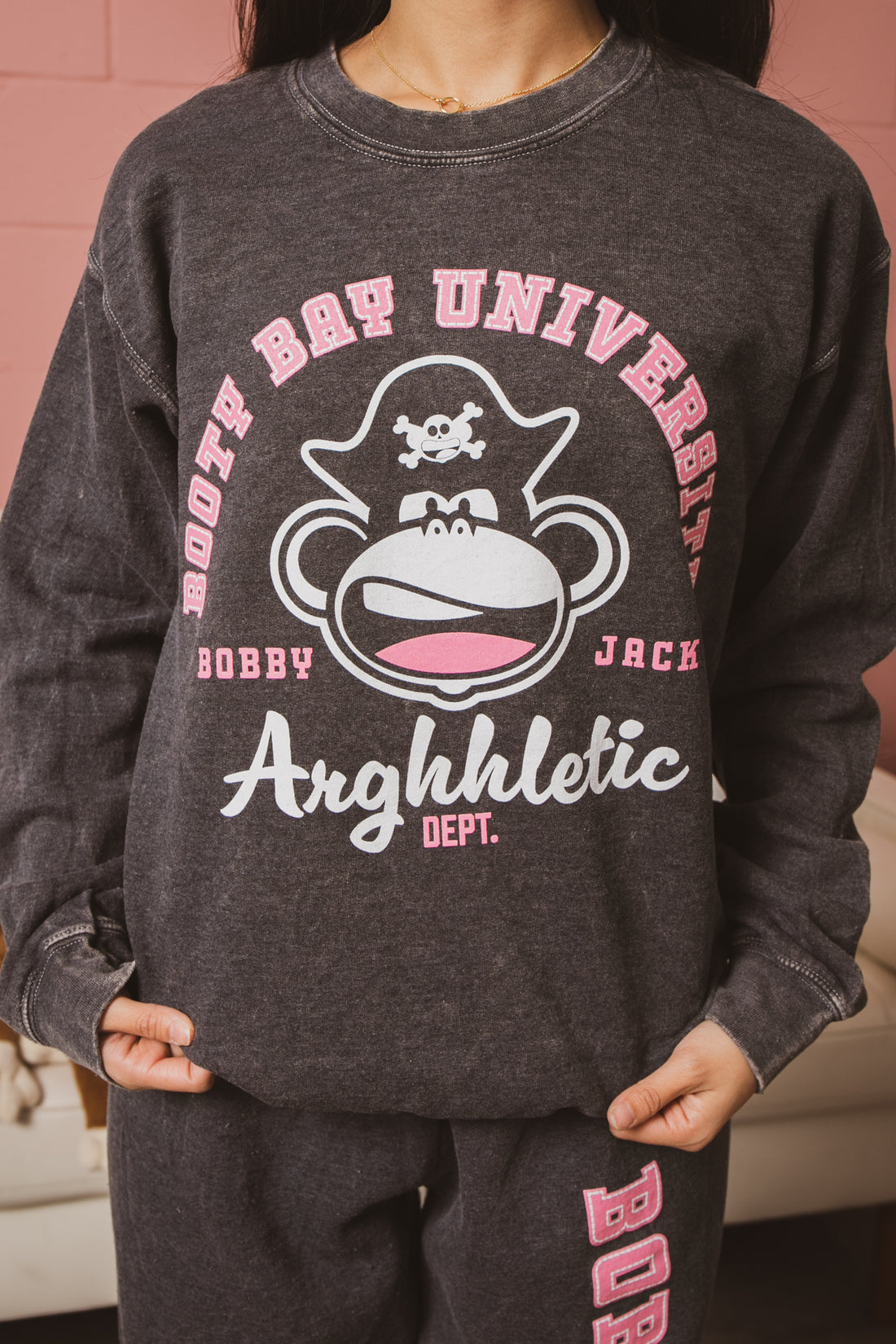 Booty Bay - Bobby Jack Vintage Sweatshirt - Black — image 3