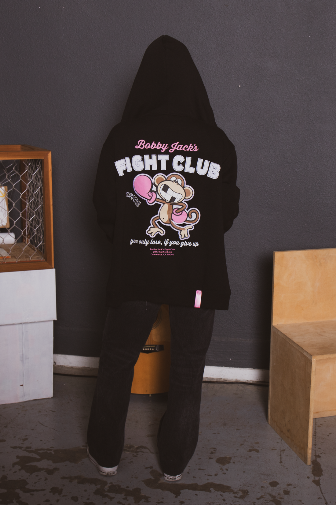 Fight Club - Bobby Jack Oversized Premium Zip Hoodie - Black — image 6