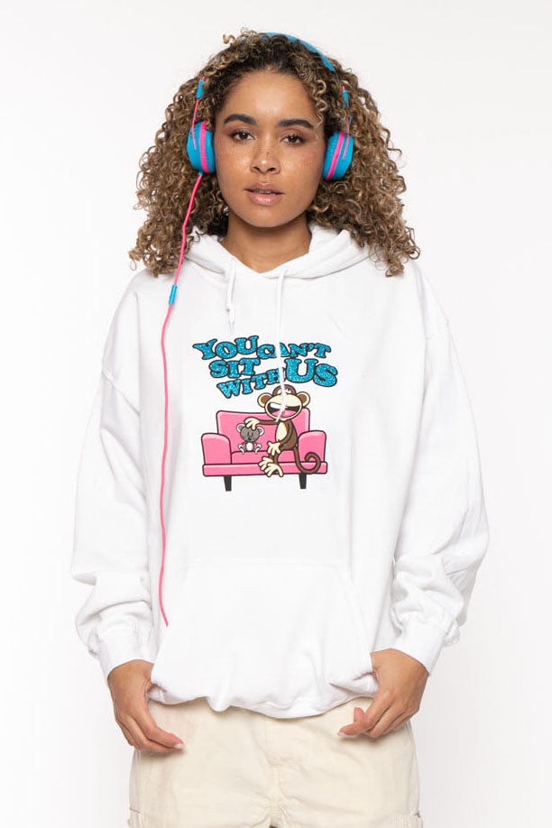 You Can't Sit - Bobby Jack Glitter Hoodie -White — image 2