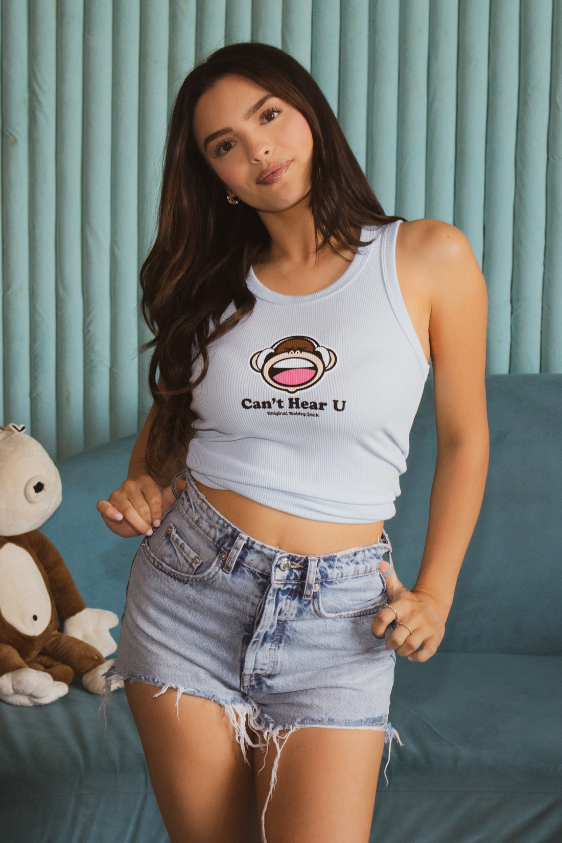 Can't Hear U- Bobby Jack Tank Top - Blue — image 4