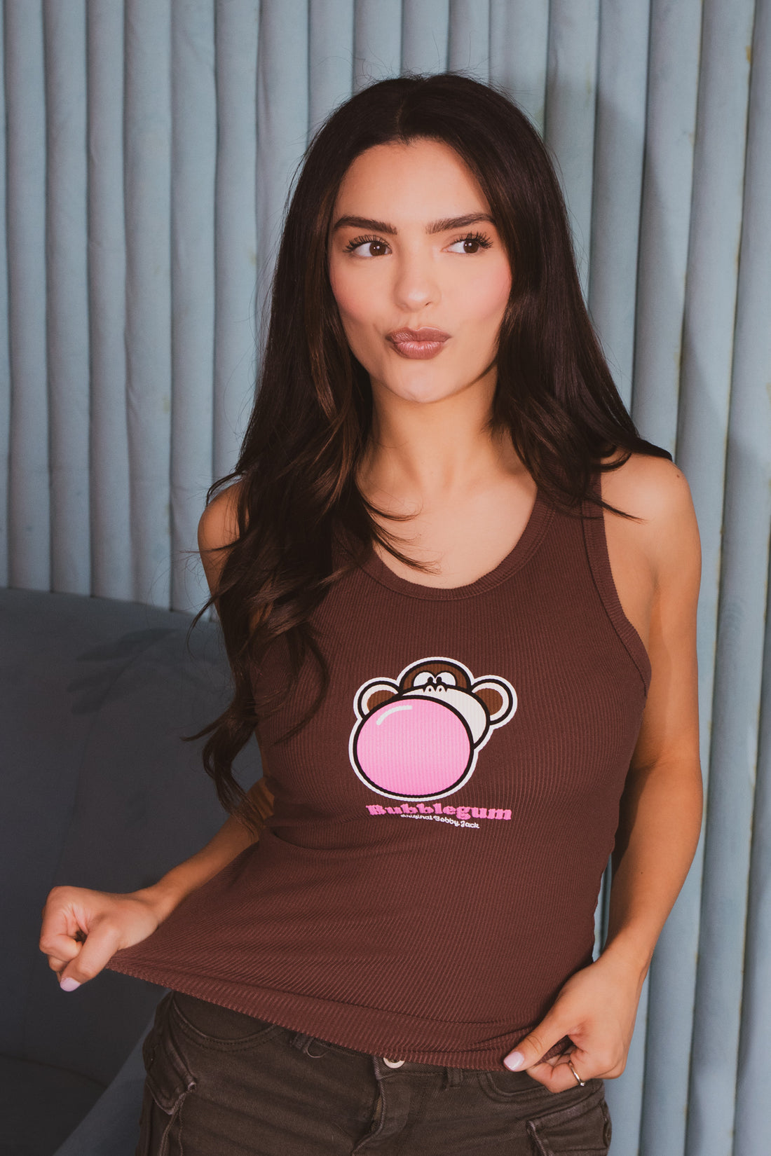 Bubblegum- Bobby Jack Tank Top - Brown — image 2
