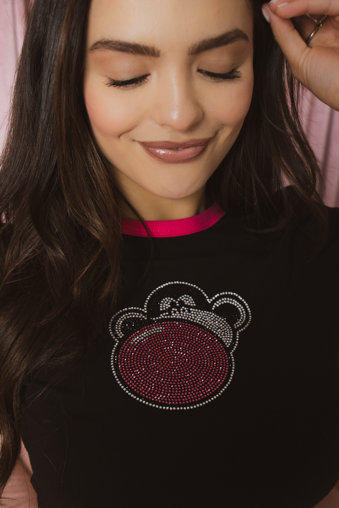 Sparkle Era - Bobby Jack Crop Ringer Top - Black — image 5