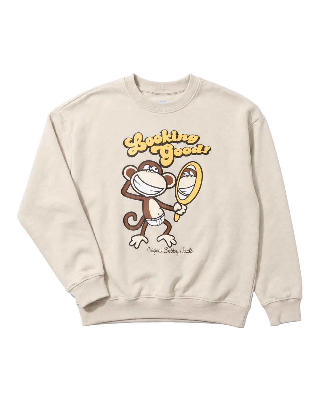Looking Good - Bobby Jack Crew Sweatshirt - Sand — image 1