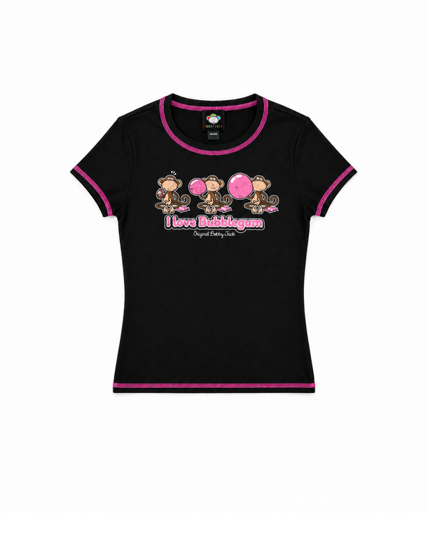 Bubblegum - Bobby Jack Baby Tee - Black