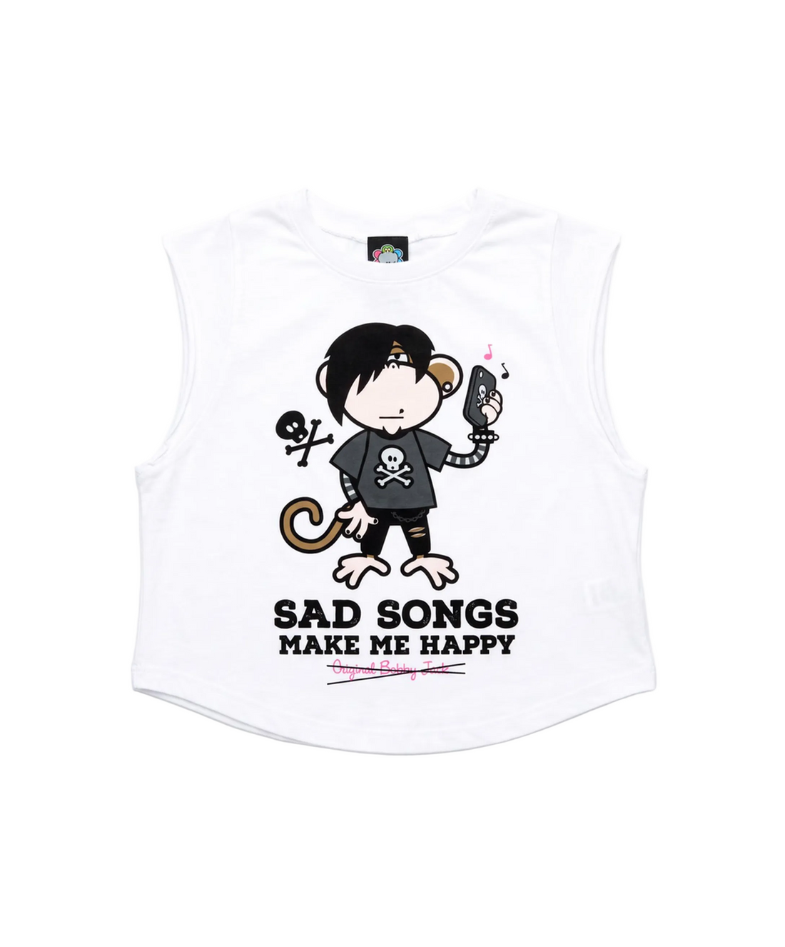 Sad Songs - Bobby Jack Muscle Tee - White — image 1