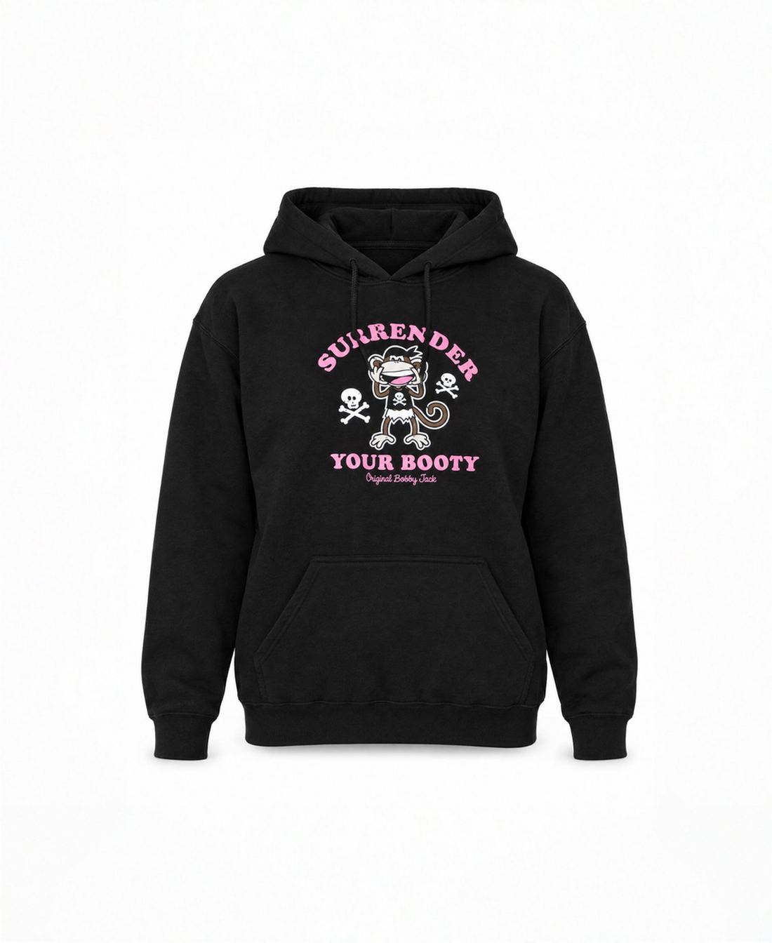 Surrender Your Booty- Bobby Jack Hoodie - Black — image 1