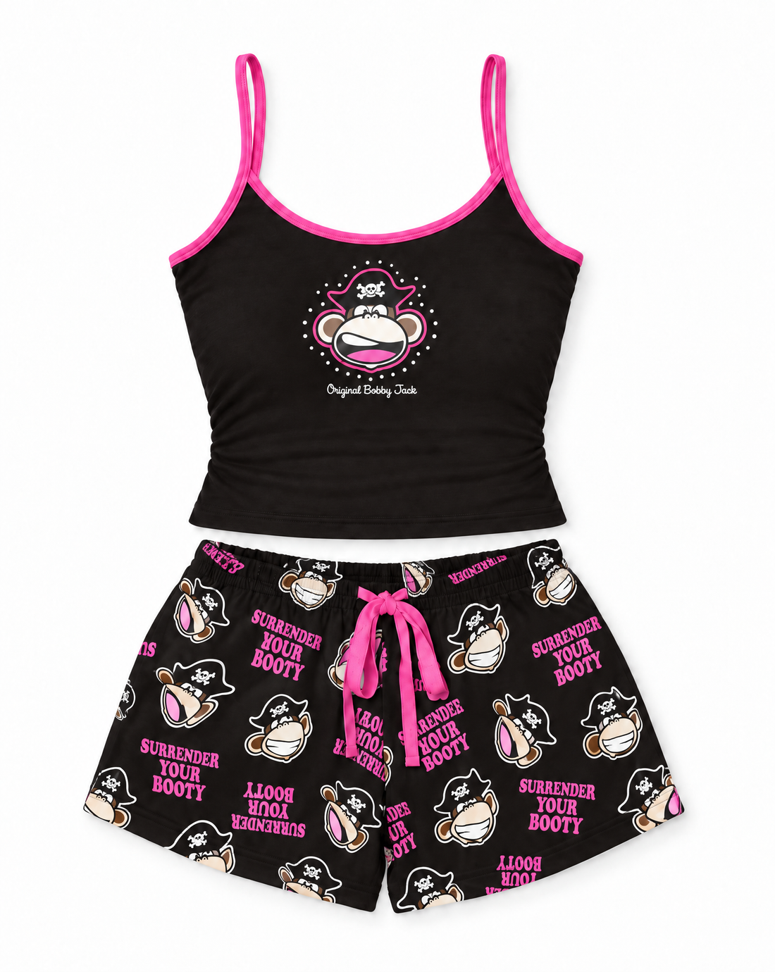 Surrender - Bobby Jack Cami & Shorts Set - Black — image 1