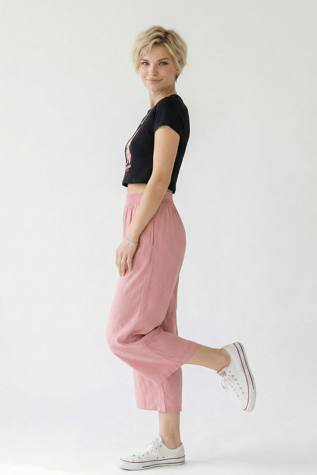 LAPOOPOO - Bobby Jack Baby Tee - Black — image 5