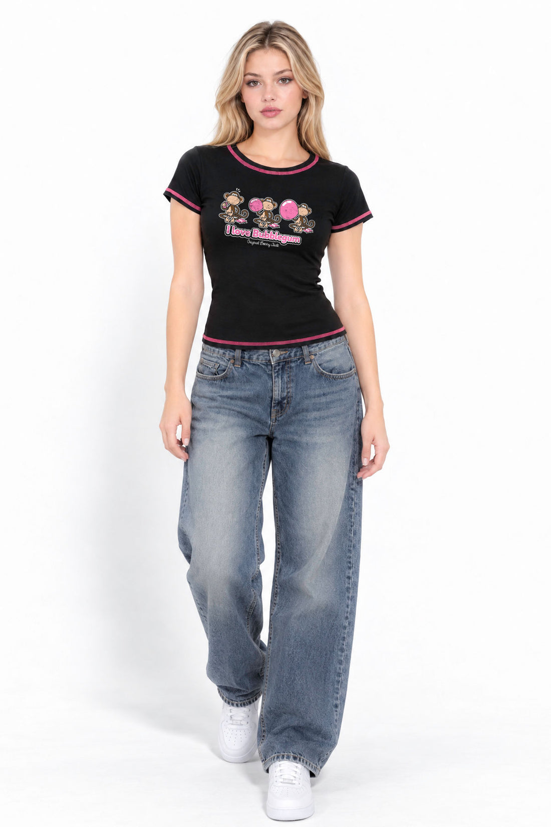 Bubblegum - Bobby Jack Baby Tee - Black — image 3