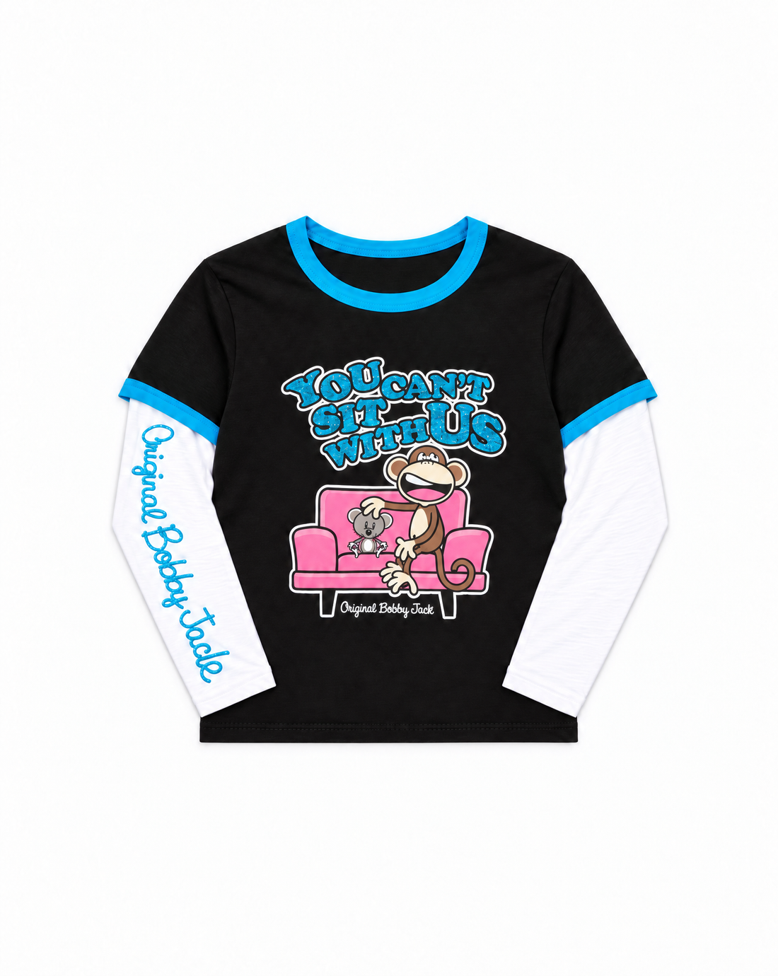 You Can't Sit - Bobby Jack Crop Glitter Twofer - Black — image 1