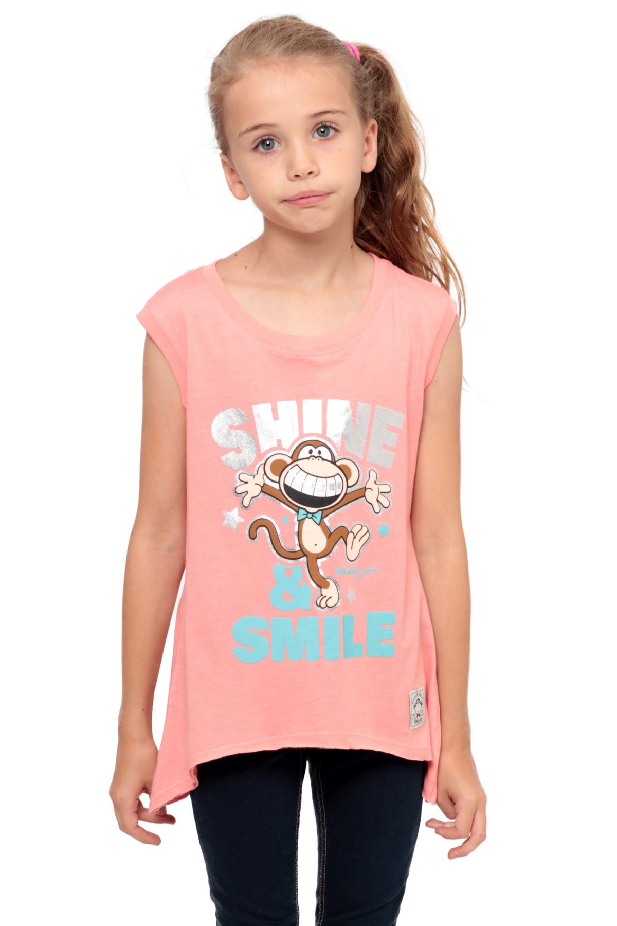 Shine And Smile | Muscle Top - Coral