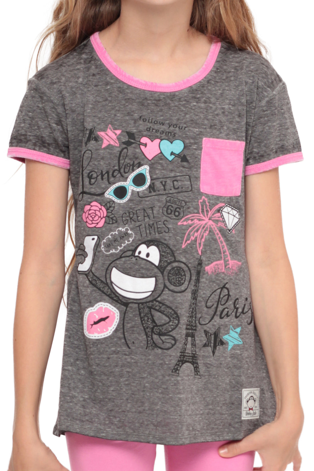Jetsetter | Pocket Ringer Top - Charcoal — image 3