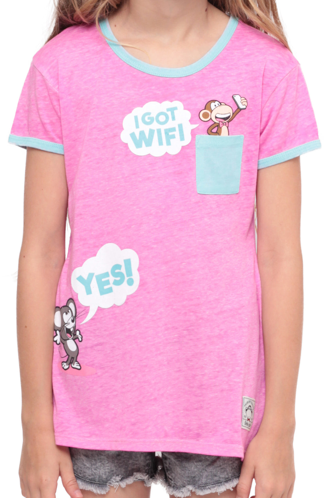 I Got Wifi | Pocket Ringer Top - Pink — image 3