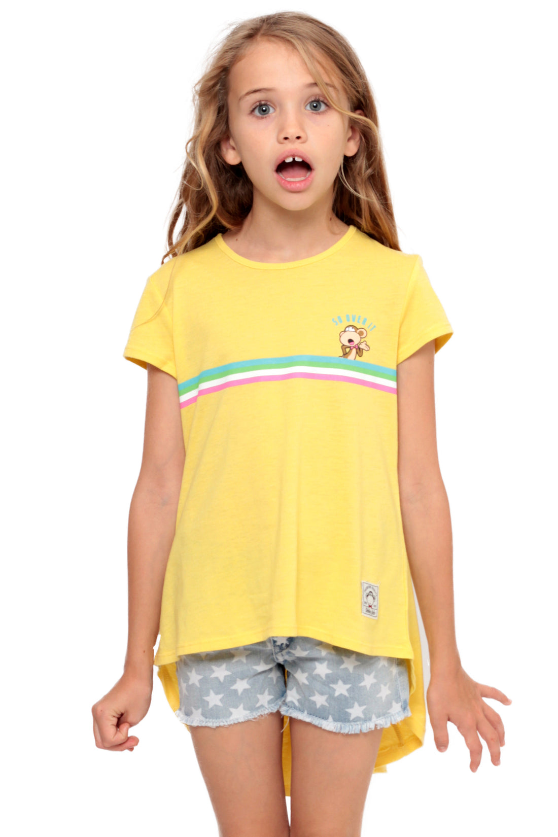 So Over It | Hi-Low Ruffle Back Top - Yellow — image 2