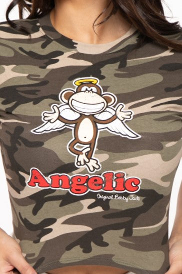 Angelic - Bobby Jack Crop Top - Camo — image 4