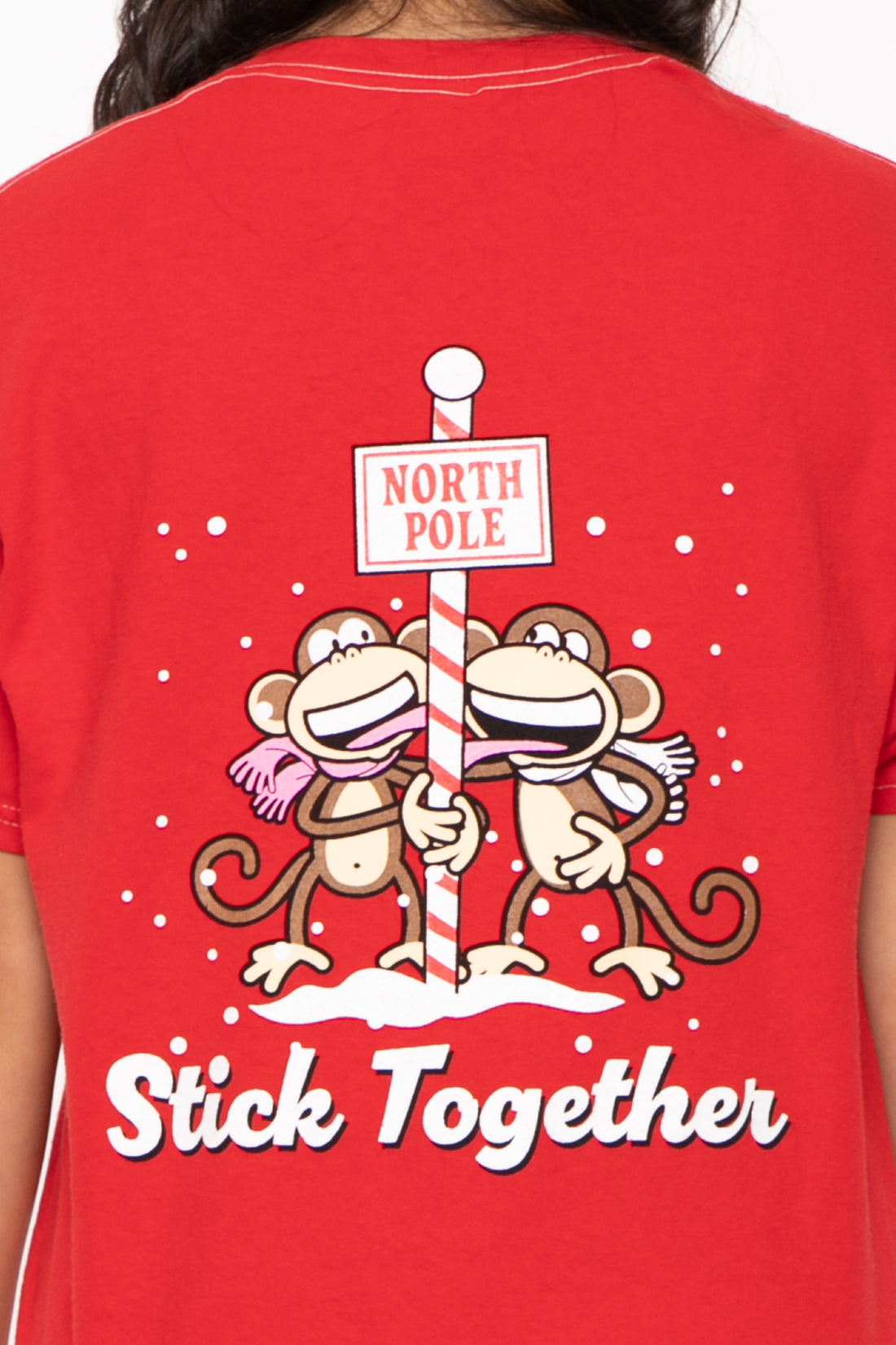 Best Friends - Bobby Jack Holiday Boyfriend T-Shirt - Red — image 6