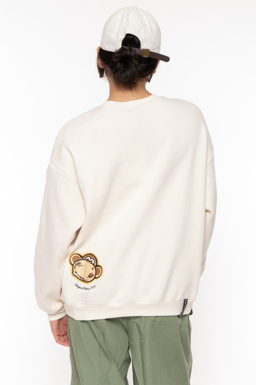 Chocolate - Bobby Jack Oversized Premium Sweatshirt - Ivory — image 13