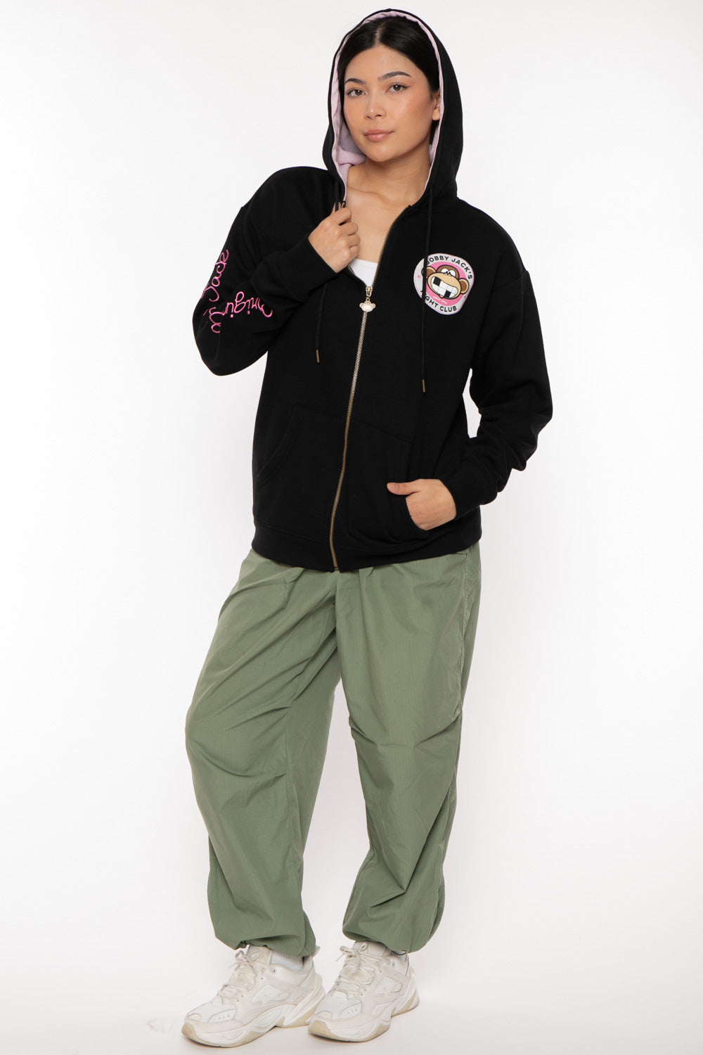 Fight Club - Bobby Jack Oversized Premium Zip Hoodie - Black — image 14