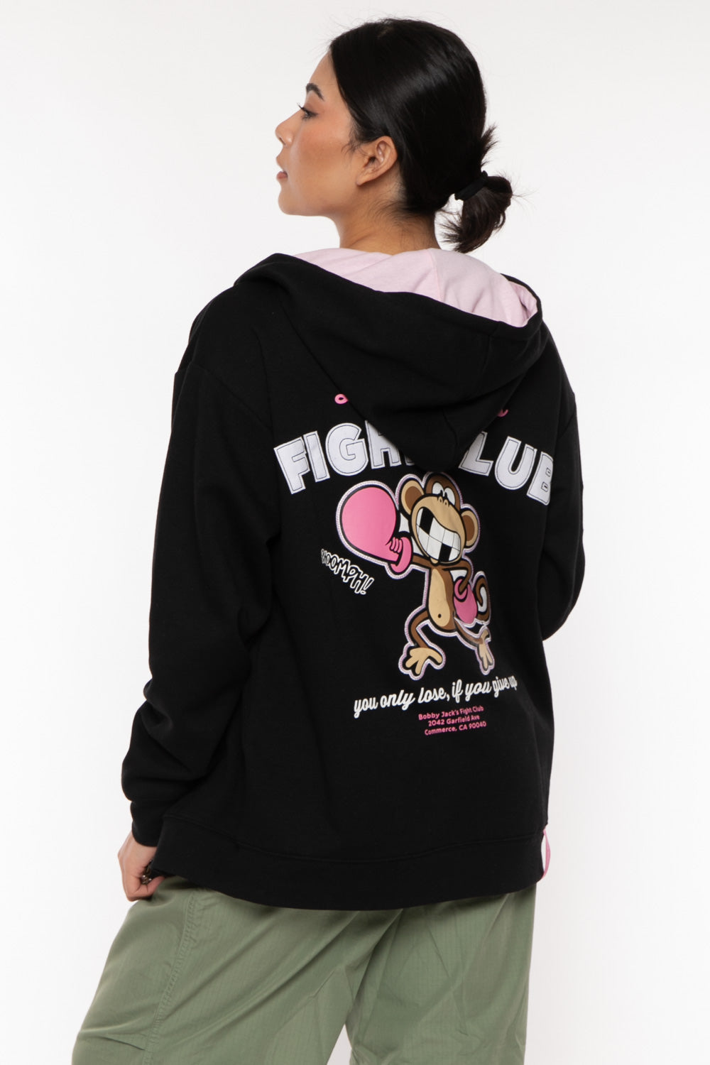 Fight Club - Bobby Jack Oversized Premium Zip Hoodie - Black — image 16