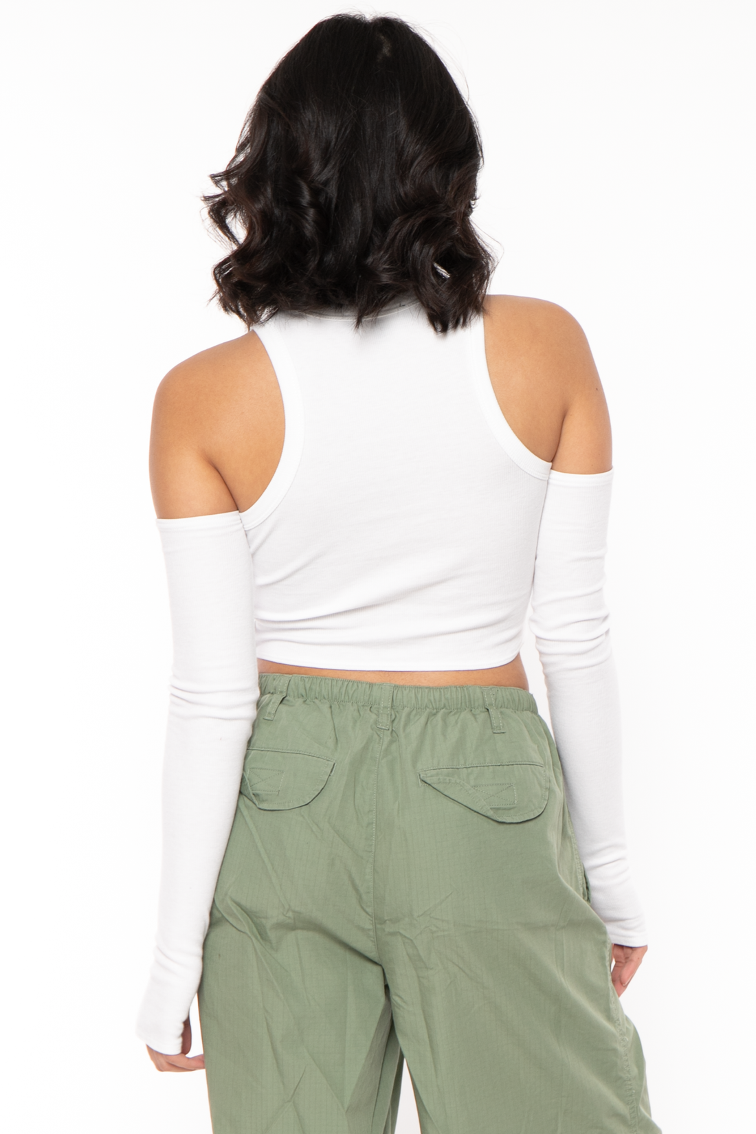 Bobby Rhinestone Head - Bobby Jack Alicia Top - White — image 3