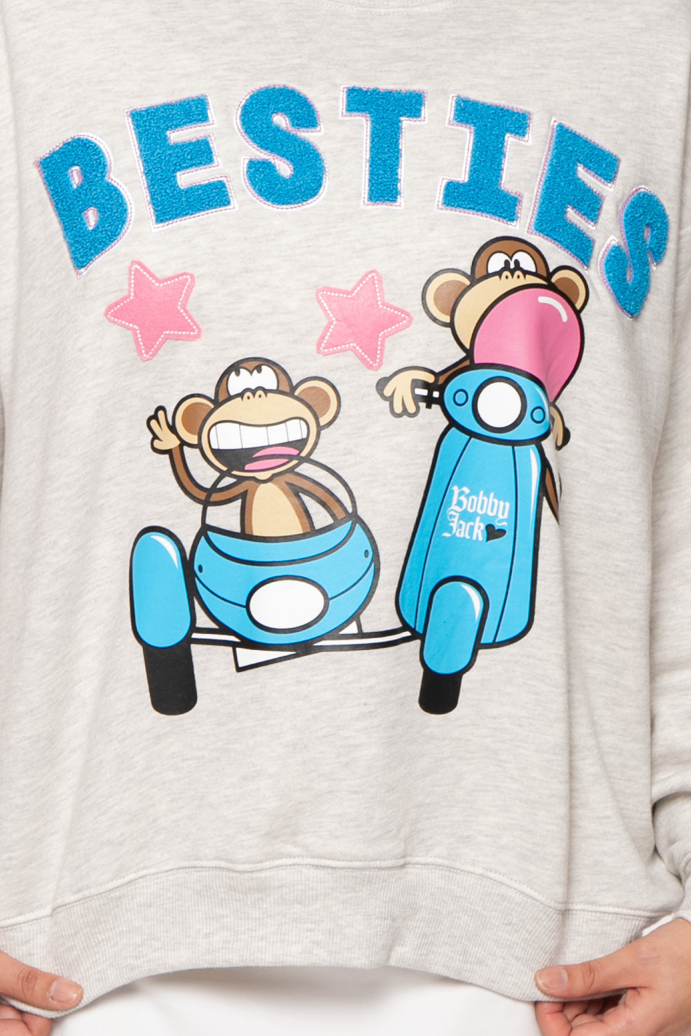 Besties - Bobby Jack Oversized Premium Sweatshirt - Heather Grey — image 11